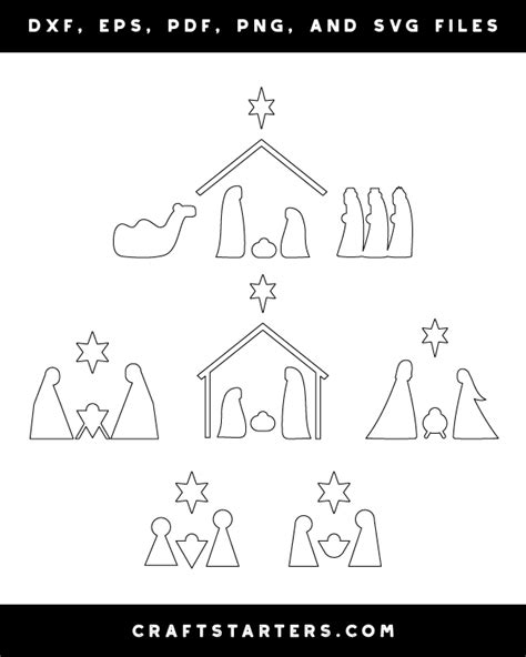 Free Nativity Scene Patterns Design Patterns