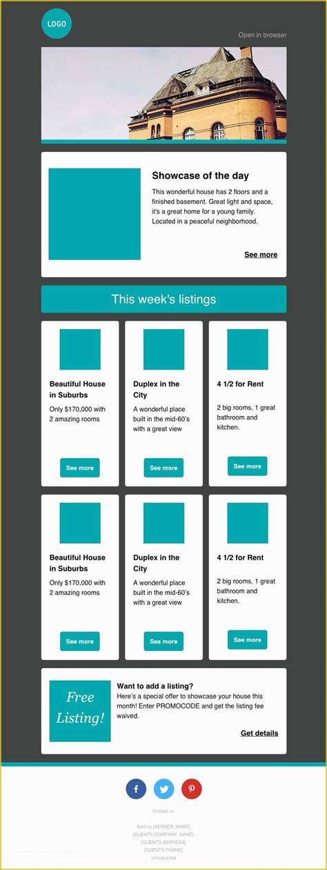 Free Newsletter Template HTML Of Newsletter Template Fotolip Rich Image