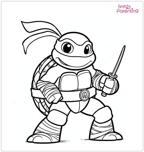 Free Ninja Turtle Coloring Page