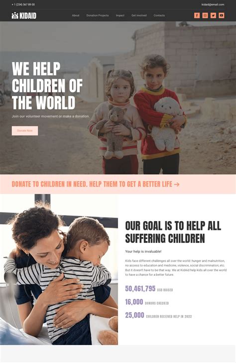 Free NonProfit Website Template Collection