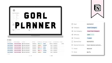 Free Notion Goal Template