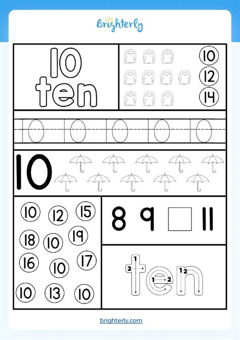 Free Number 10 Worksheet