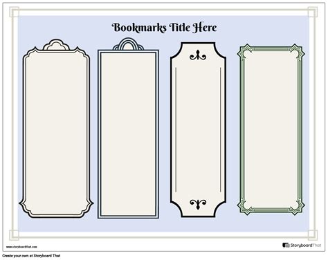 Free Online Bookmark Maker Create Custom Bookmark Designs