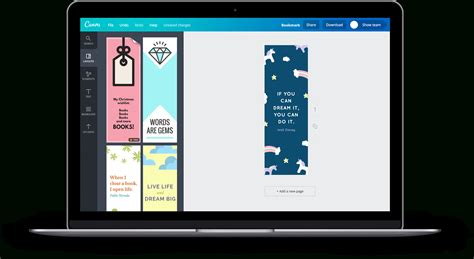 Free Online Bookmark Maker Design a Custom Bookmark in Canva
