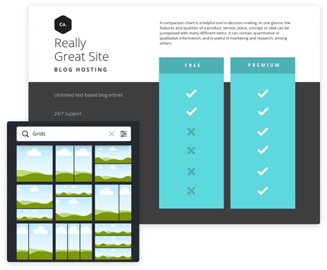 Free Online Comparison Chart Maker Design A Custom Comparison Chart In Canva
