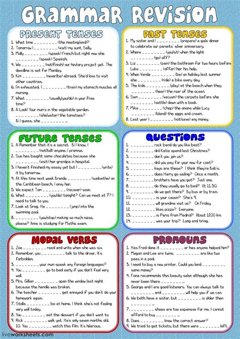 Free Online English Grammar Exercises