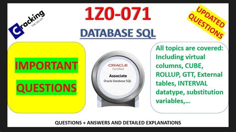 Free Oracle 1Z0-071 Exam Questions - Study4Exam