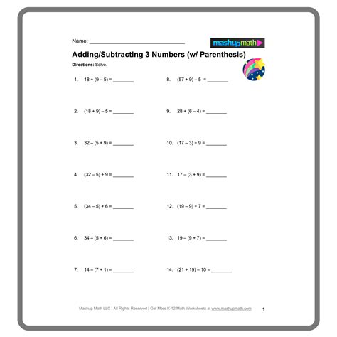 Free Order of Operations Worksheet Library—with Answers — Mashup Math