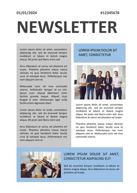 Free Original Design Newsletter Template In Google Docs