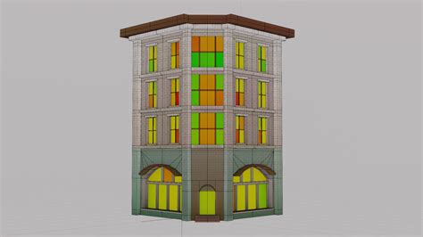 Free PBR Stylized Building 3D Model TurboSquid 2046978