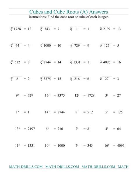 Free PDF Download Kuta Square Roots Cube Cube Roots Pdf