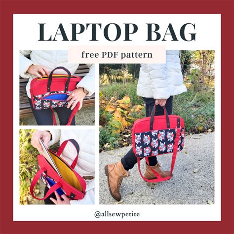 Free PDF Laptop bag pattern Allsewpetite allsewpetite