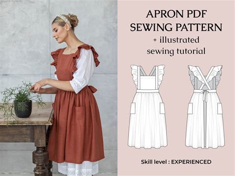 Free PDF pattern, Pinafore dress Dress sewing patterns