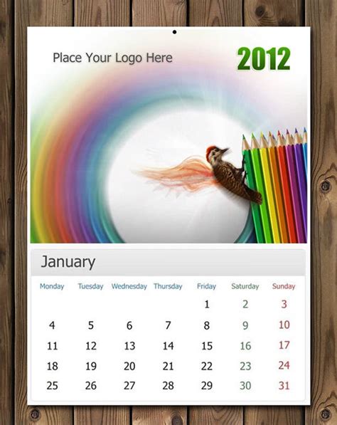 Free PSD Calendar Free PSD File