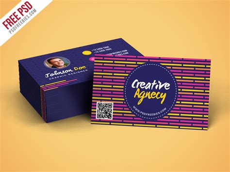 Free PSD Creative Digital Agency Business Card Template PSD by PSD Freebies on Dribbble