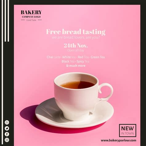Free PSD Web template for tea business