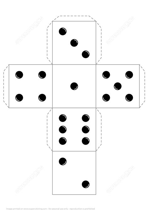 Free Paper Model Dice