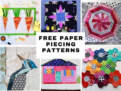 Free Paper Piecing Patterns To Download And Sew