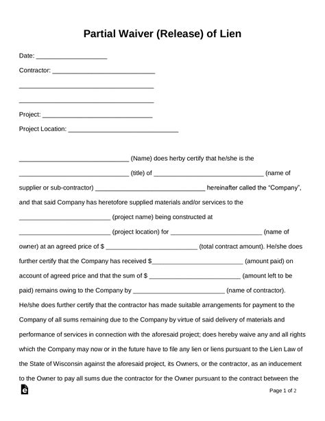 Free Partial Release of Lien Form(Guide+ Samples)