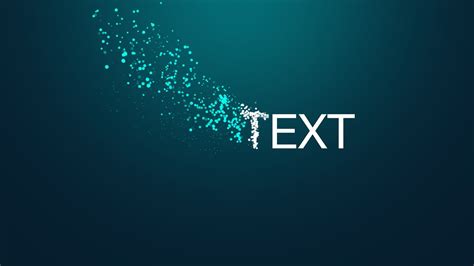 Free Particles Text Animation Template After Effects Youtube Text Animation Animate Css Text
