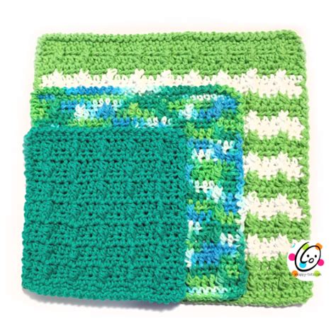 Free Pattern: Lucky Washcloths - snappy tots