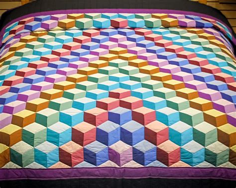 Free Pattern For Tumbling Blocks Quilt