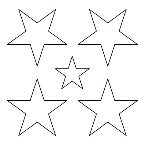 Free Star Patterns for Crafts, Stencils, and More