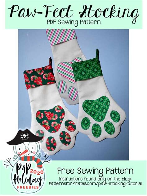 Free PawFect Stocking Patterns for Pirates