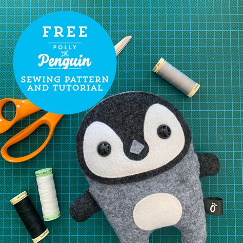 Free Penguin Sewing Pattern And Tutorial Oddly Wild