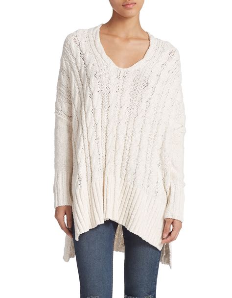 Free People Cable Knit Sweater