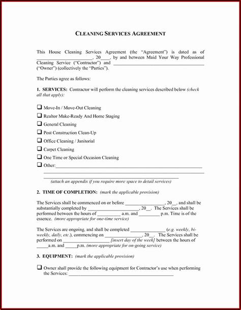 Free Pest Control Service Agreement Form Template 1 Resume Examples