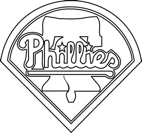 Free Phillies Coloring Pages Workberdubeat Coloring