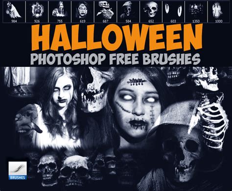 Free Photoshop Horror Brushes For Halloween PSDDude