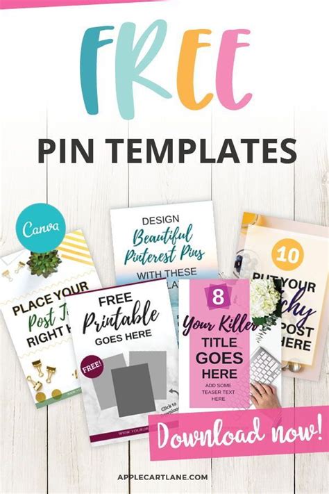 Free Pinterest Pin Templates Pin Template Learning Graphic Design Pinterest Templates