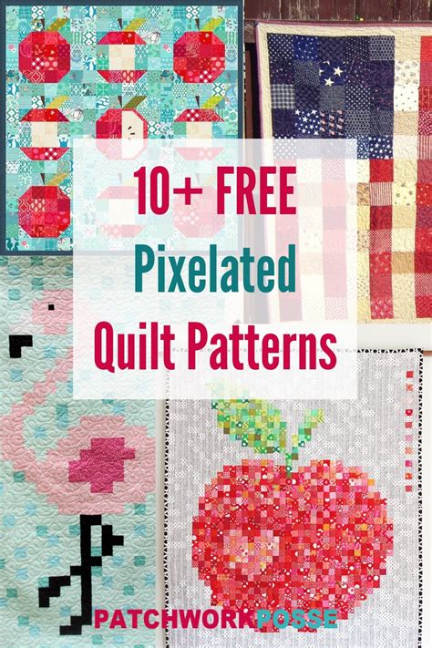 Free Pixelated Quilt Patterns Patchwork Posse