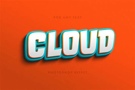 Free Playful Letters Text Effect PSD Mockuptree