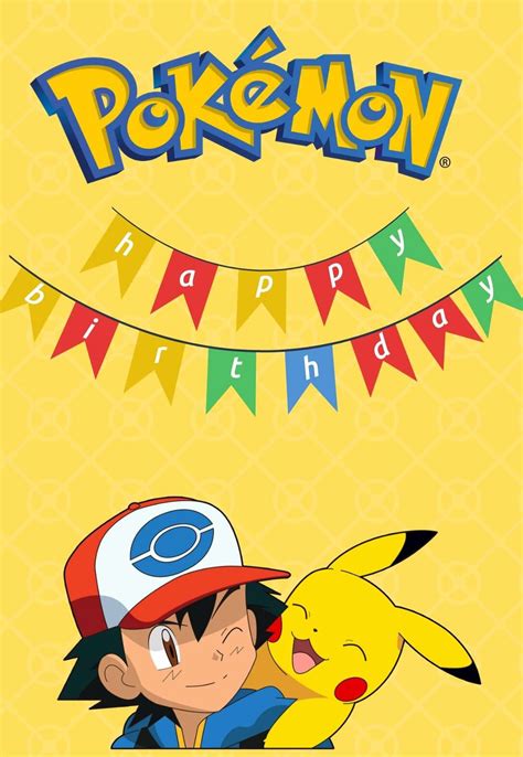 Free Pokemon Birthday Printables