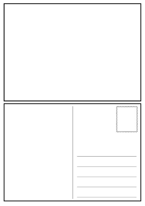 Free Postcard Templates Blank Printable Postcards