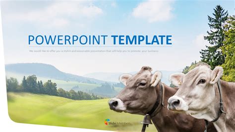 Free Ppt Template Design Dairy Farming