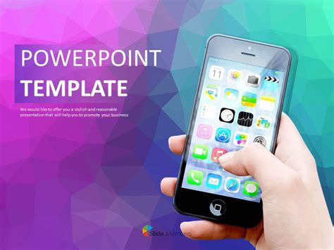 Free Ppt Template Smartphone Application