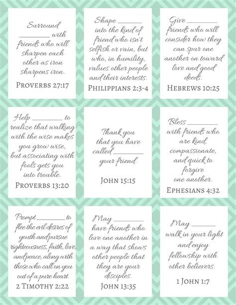 Free Prayer Card Template