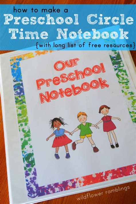 Free Preschool Circle Time Notebook