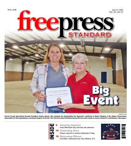 Free Press Standard Pomerene announces scholarship program