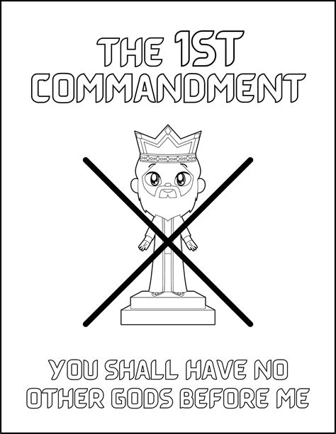 Free Printable 10 Commandments Coloring Pages Coloring Pages