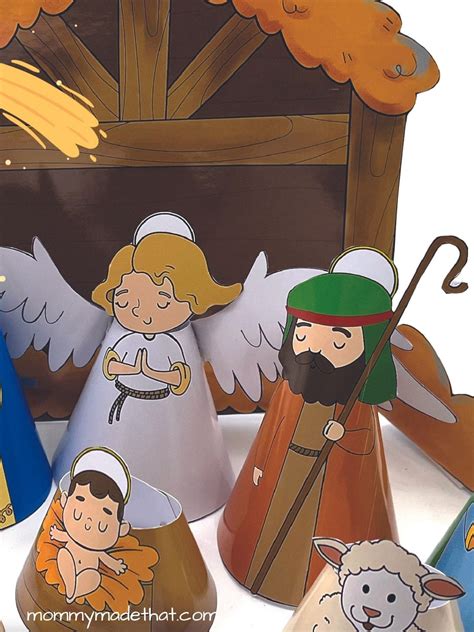 Free Printable 3D Nativity Scene