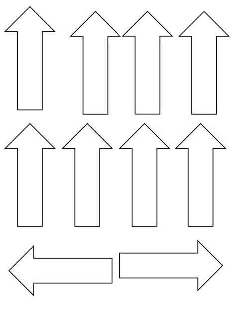 Free Printable Arrow Templates Printable Chart