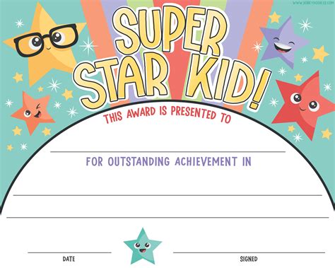 Free Printable Award Template For Students