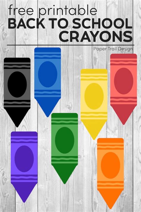 Free Printable Back to School Banner Crayons - Paper Trail Design