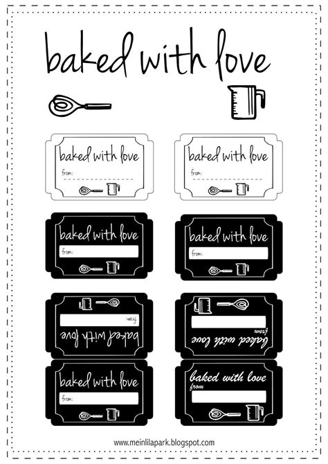 Free Printable Baking Labels Free Printable