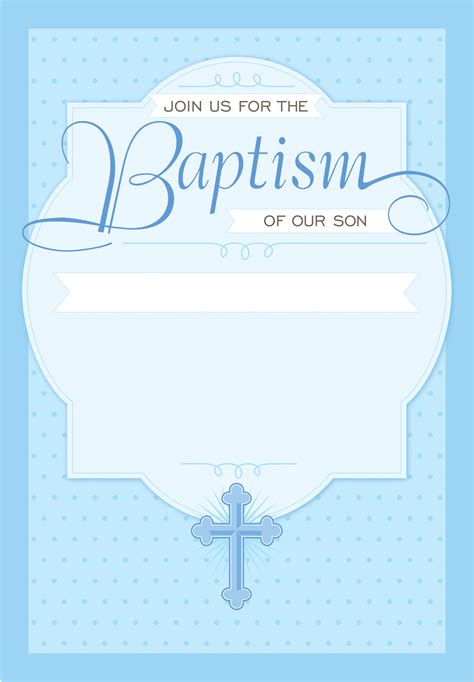 Free Printable Baptism Invitations Template